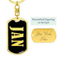 Jan v02 - Luxury Dog Tag Keychain