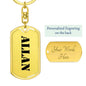 Allan - Luxury Dog Tag Keychain