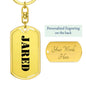 Jared - Luxury Dog Tag Keychain