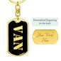Van v3 - Luxury Dog Tag Keychain