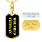 Wounded Veteran v2 - Luxury Dog Tag Keychain