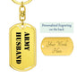 Army Husband - Luxury Dog Tag Keychain