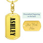 Ashley v01 - Luxury Dog Tag Keychain