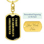 Coast Guardsman's Girlfriend v2 - Luxury Dog Tag Keychain