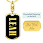 Leah v02 - Luxury Dog Tag Keychain