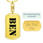 Ben - Luxury Dog Tag Keychain