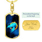 Zodiac Sign Cancer - Luxury Dog Tag Keychain