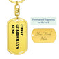 Coast Guardsman's Aunt - Luxury Dog Tag Keychain