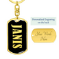 Janis v02 - Luxury Dog Tag Keychain
