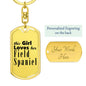 Field Spaniel - Luxury Dog Tag Keychain