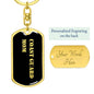 Coast Guard Mom v2 - Luxury Dog Tag Keychain