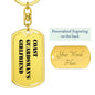 Coast Guardsman's Girlfriend - Luxury Dog Tag Keychain