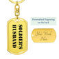 Soldier's Husband - Luxury Dog Tag Keychain