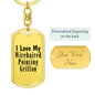 Love My Wirehaired Pointing Griffon - Luxury Dog Tag Keychain