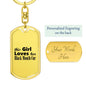 Black Mouth Cur - Luxury Dog Tag Keychain