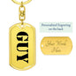 Guy - Luxury Dog Tag Keychain