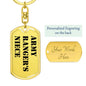 Army Ranger's Niece - Luxury Dog Tag Keychain