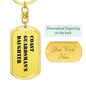 Coast Guardsman's Daughter - Luxury Dog Tag Keychain