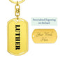 Luther - Luxury Dog Tag Keychain