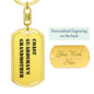 Coast Guardsman's Grandmother - Luxury Dog Tag Keychain