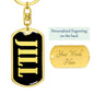 Jill v02 - Luxury Dog Tag Keychain