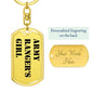 Army Ranger's Girl - Luxury Dog Tag Keychain