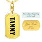 Tammy v01 - Luxury Dog Tag Keychain