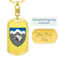 109th Mountain Assault Battalion (Ukraine) - Luxury Dog Tag Keychain