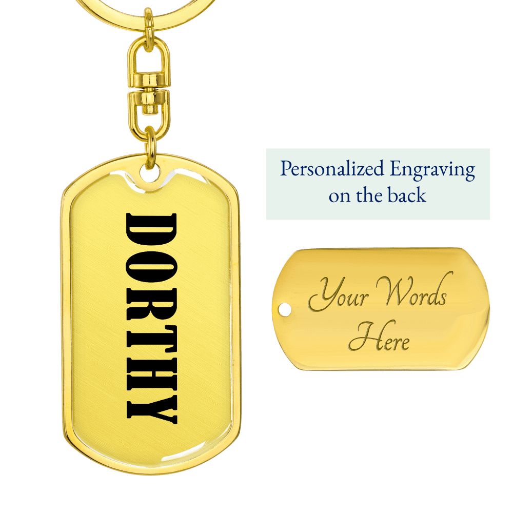 Dorthy v01 - Luxury Dog Tag Keychain