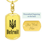 Detroit - Luxury Dog Tag Keychain