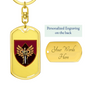 46th Air Assault Brigade (Ukraine) - Luxury Dog Tag Keychain