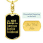 American English Coonhound v2 - Luxury Dog Tag Keychain