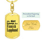 Finnish Lapphund - Luxury Dog Tag Keychain