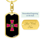 Ukrainian Armed Forces - Luxury Dog Tag Keychain