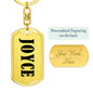 Joyce v01 - Luxury Dog Tag Keychain