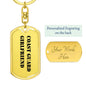 Coast Guard Girlfriend - Luxury Dog Tag Keychain