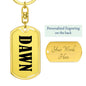 Dawn v01 - Luxury Dog Tag Keychain