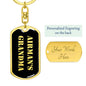 Airman's Grandma v2 - Luxury Dog Tag Keychain