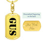 Gus - Luxury Dog Tag Keychain