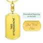 Jacksonville Girl v4 - Luxury Dog Tag Keychain