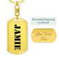 Jamie - Luxury Dog Tag Keychain