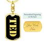 Ted v3 - Luxury Dog Tag Keychain
