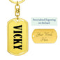 Vicky v01 - Luxury Dog Tag Keychain