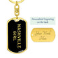 Nashville Girl v5 - Luxury Dog Tag Keychain