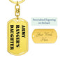 Army Ranger's Daughter - Luxury Dog Tag Keychain