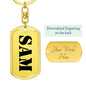 Sam - Luxury Dog Tag Keychain