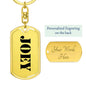 Joey - Luxury Dog Tag Keychain