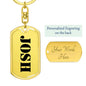Josh - Luxury Dog Tag Keychain