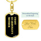 Coast Guardsman's Mother v2 - Luxury Dog Tag Keychain