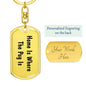 Pug's Home - Luxury Dog Tag Keychain